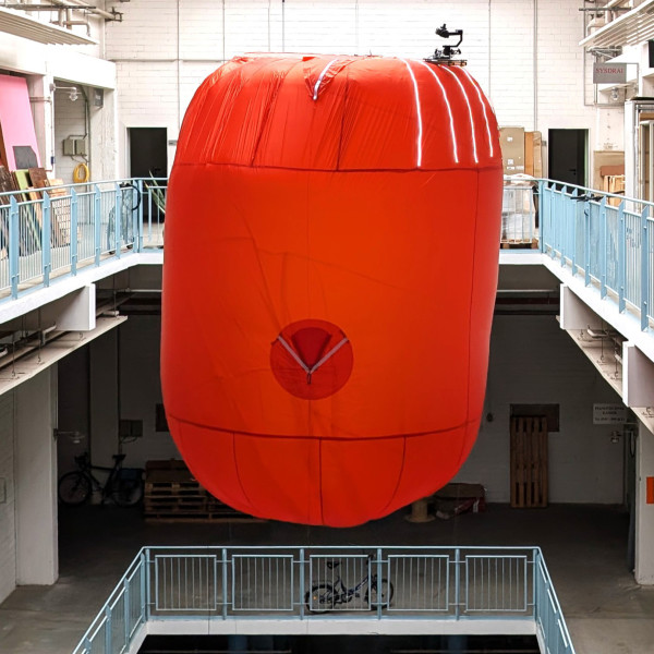 Kameraposition auf der Ballonoberseite Ballon mit beweglicher Kamera auf der Oberseite